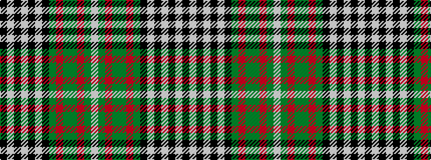 idealised woven sample of pattern KWKWKWKGRGGRGW