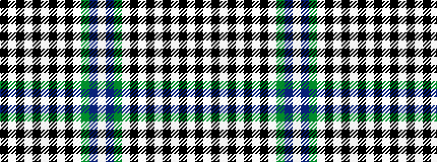 idealised woven sample of pattern KWKWKWKWKWGBW