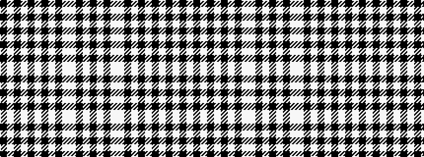 idealised woven sample of pattern KWKWKWKWKWWKWK