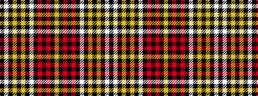 idealised woven sample of pattern KWKYKYKWKRKRKY