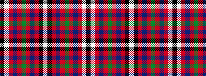 idealised woven sample of pattern KWRBRGRBRKW