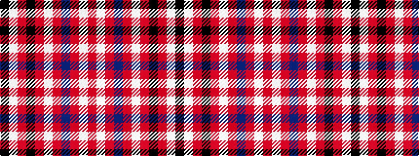 idealised woven sample of pattern KWRKRWRBRWR