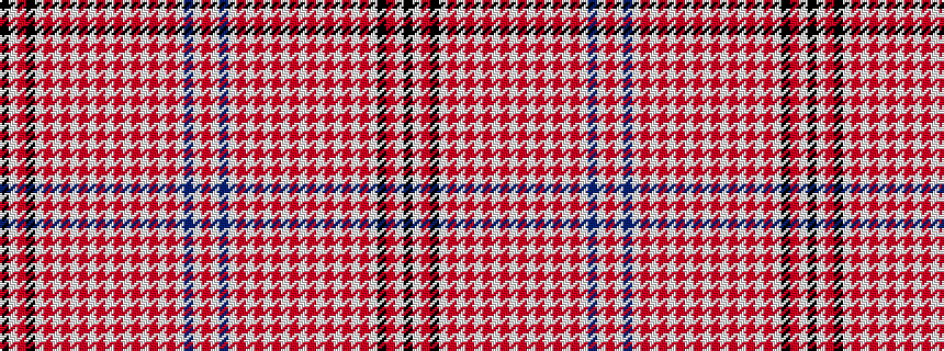 idealised woven sample of pattern KWRKWRWRWRWRWRWRWRWRWBWR