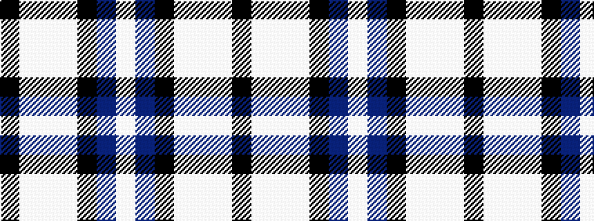idealised woven sample of pattern KWWWKBW