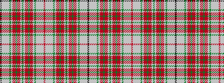 idealised woven sample of pattern KWWWWWGWRRGRRWGWRRGRRWGWWWWWR
