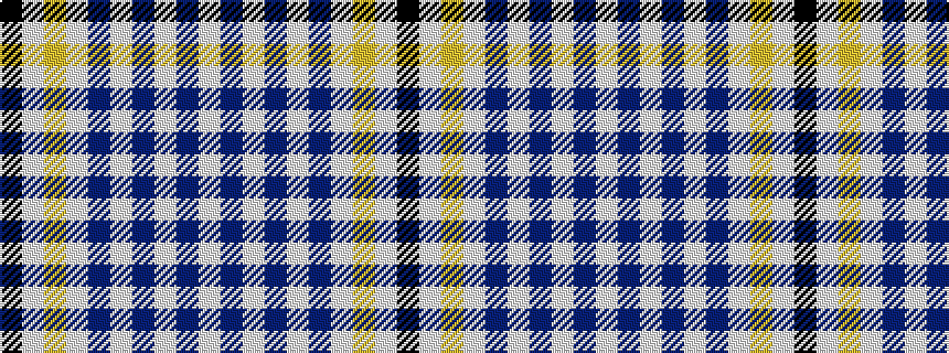 idealised woven sample of pattern KWYWBWBWBW