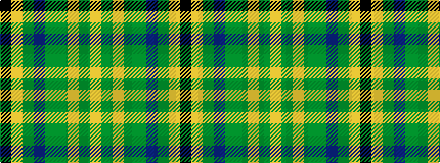 idealised woven sample of pattern KYGBGGYGY