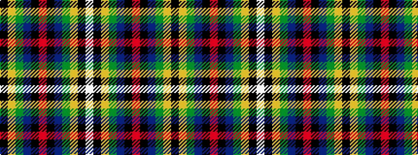 idealised woven sample of pattern KYGBKRKBGYKW