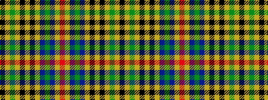 idealised woven sample of pattern KYGYKYKYBGBYR