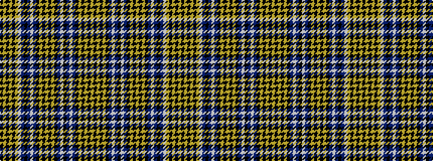idealised woven sample of pattern KYKYKYWBKBWBKYKYKYKBWKBWBKYKYKY