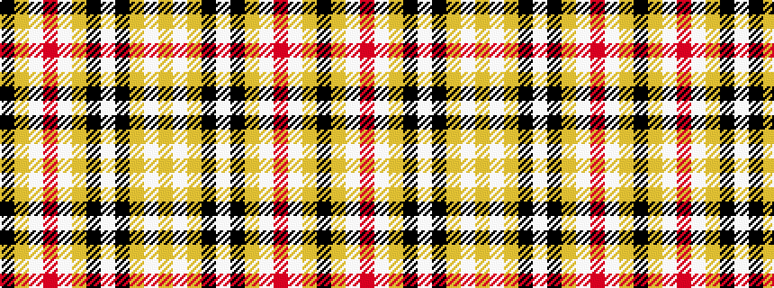 idealised woven sample of pattern KYWRWYKWKYWY