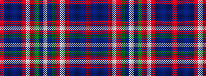 idealised woven sample of pattern RBBBBRWRGBW