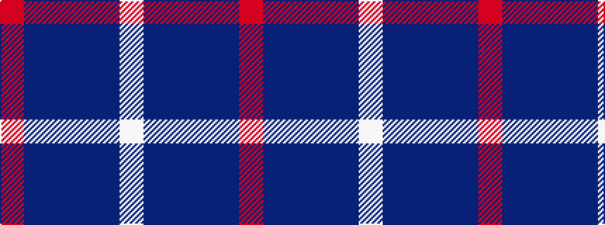 idealised woven sample of pattern RBBBBW