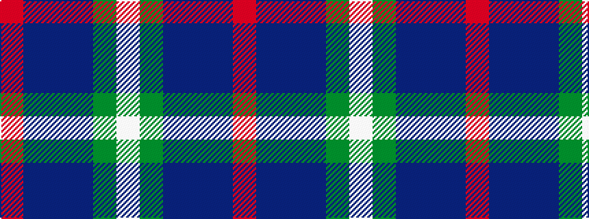 idealised woven sample of pattern RBBBGW