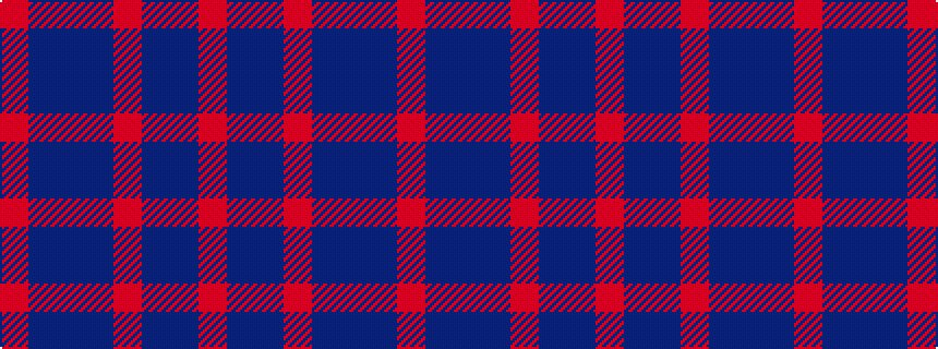 idealised woven sample of pattern RBBBRBBR
