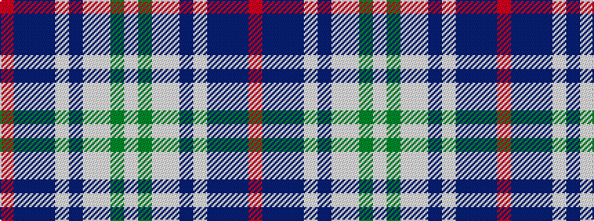 idealised woven sample of pattern RBBBWBWWGW