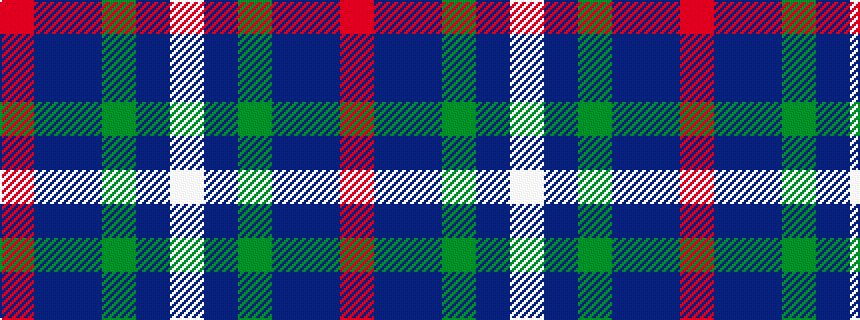 idealised woven sample of pattern RBBGBW