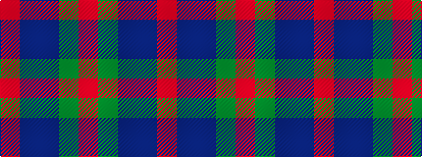 idealised woven sample of pattern RBBGR