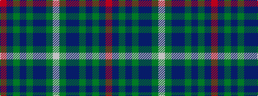 idealised woven sample of pattern RBGBGBBGW