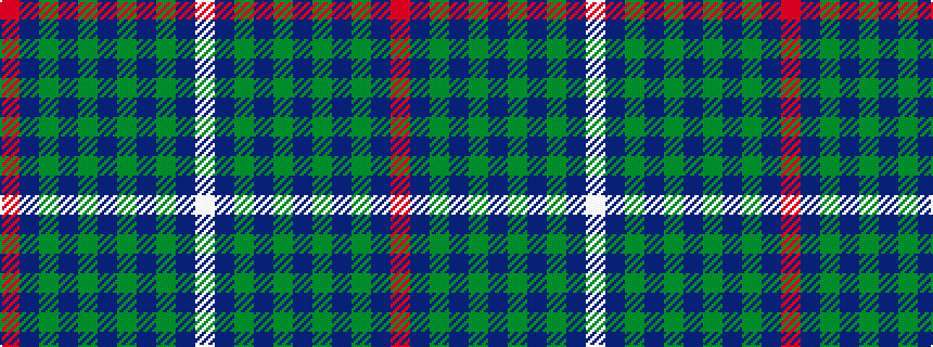 idealised woven sample of pattern RBGBGBGBGBW
