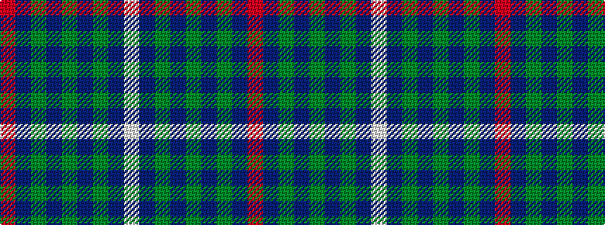 idealised woven sample of pattern RBGBGBGBW