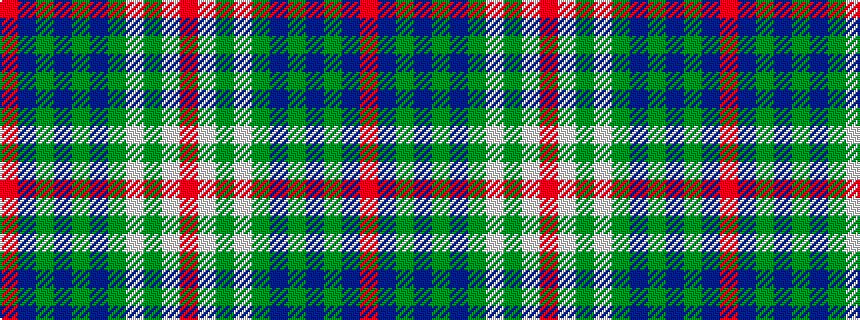 idealised woven sample of pattern RBGBGBGWGWR