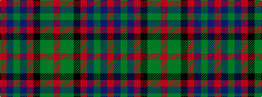 idealised woven sample of pattern RBGBRKGGR
