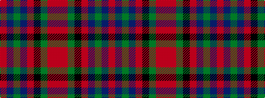 idealised woven sample of pattern RBGBRKGRR