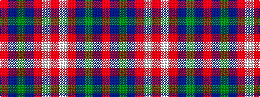 idealised woven sample of pattern RBGBRWR