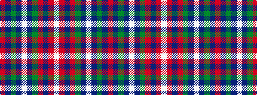 idealised woven sample of pattern RBGBWBGRBRW