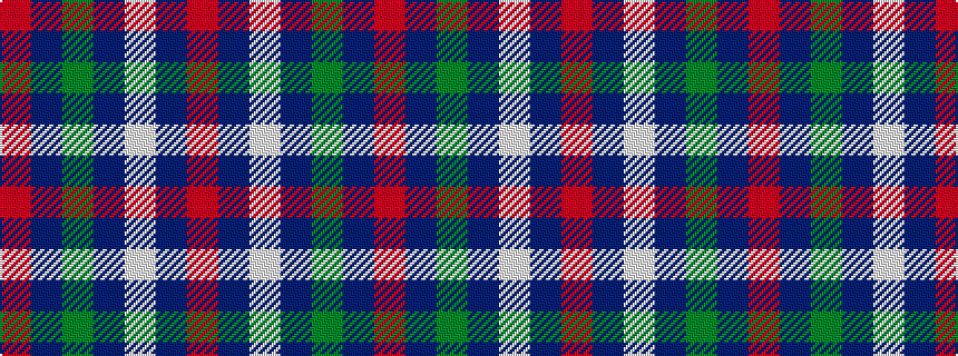 idealised woven sample of pattern RBGBWBR