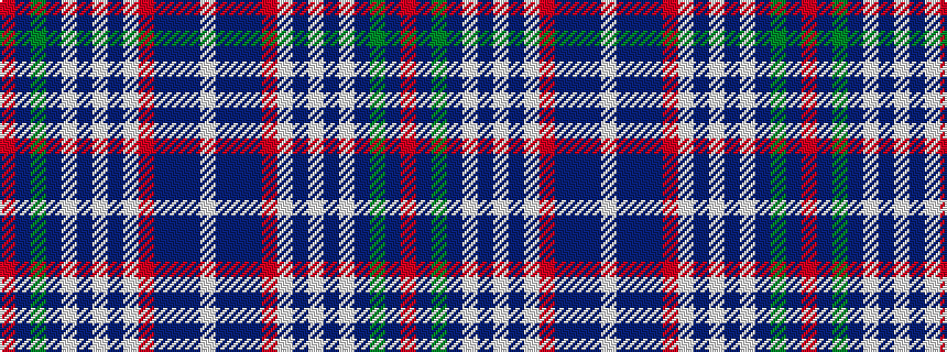 idealised woven sample of pattern RBGBWBWBWRBBBW