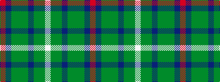 idealised woven sample of pattern RBGGGBGGW
