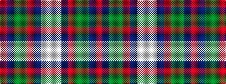 idealised woven sample of pattern RBGGRBWW