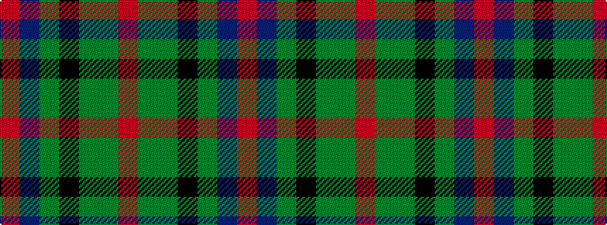 idealised woven sample of pattern RBGKGGR