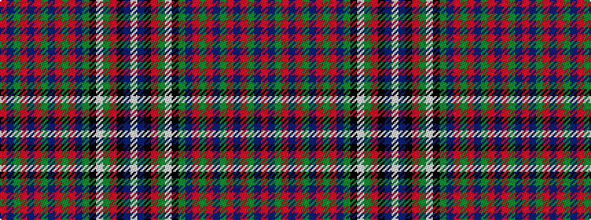 idealised woven sample of pattern RBGRBRGBRGRBGKWGRKBW