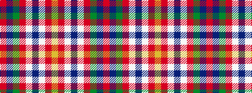 idealised woven sample of pattern RBGRWBWRY