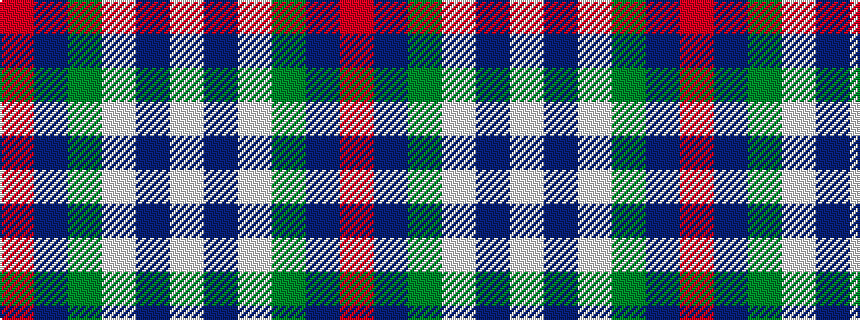 idealised woven sample of pattern RBGWBW