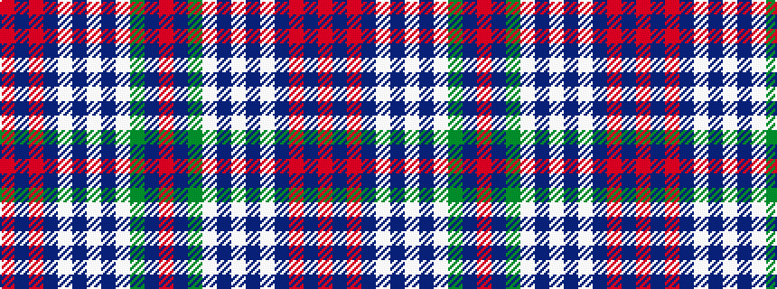 idealised woven sample of pattern RBGWBWBWBRBR