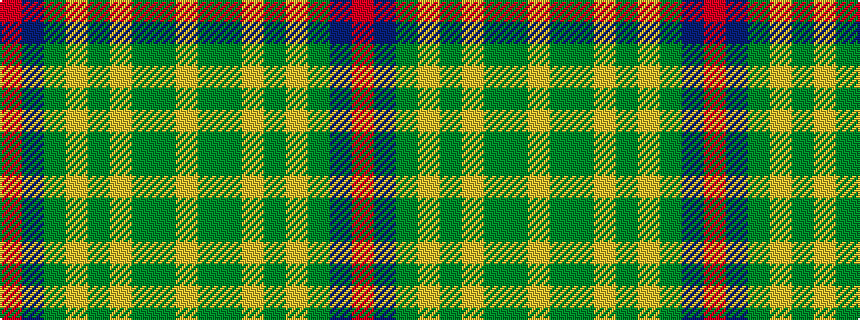idealised woven sample of pattern RBGYGYGGY