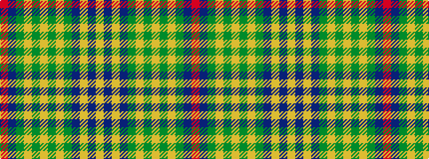 idealised woven sample of pattern RBGYGYGYGBYBY
