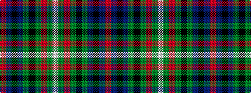 idealised woven sample of pattern RBKBGKGRGW