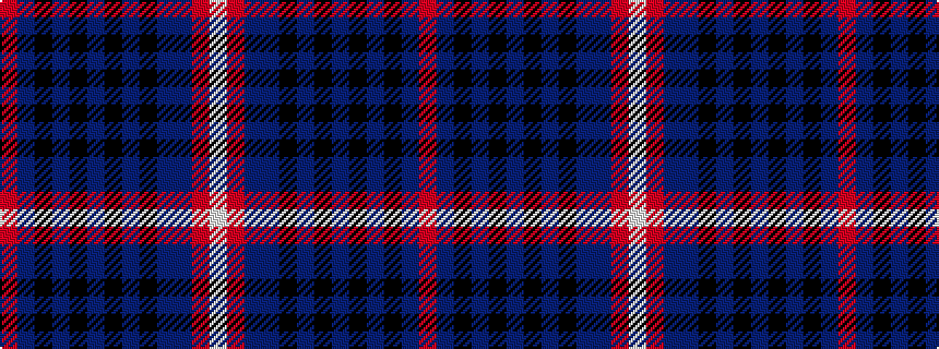 idealised woven sample of pattern RBKBKBKBKBBRW