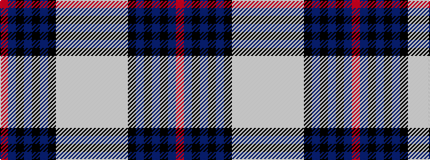 idealised woven sample of pattern RBKBKBKWWWWW