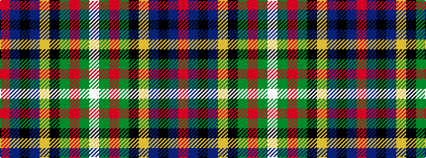 idealised woven sample of pattern RBKBYKGRGW