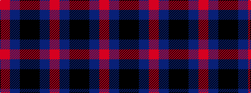 idealised woven sample of pattern RBKKBR