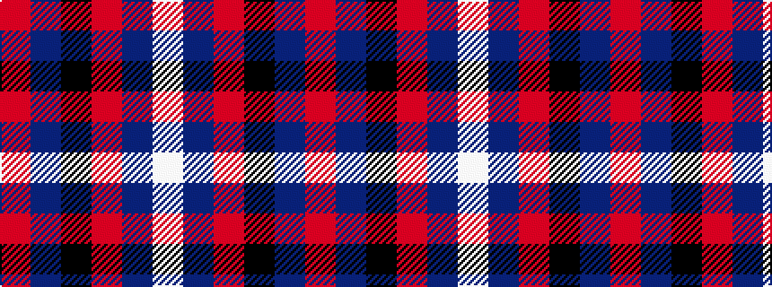 idealised woven sample of pattern RBKRBW