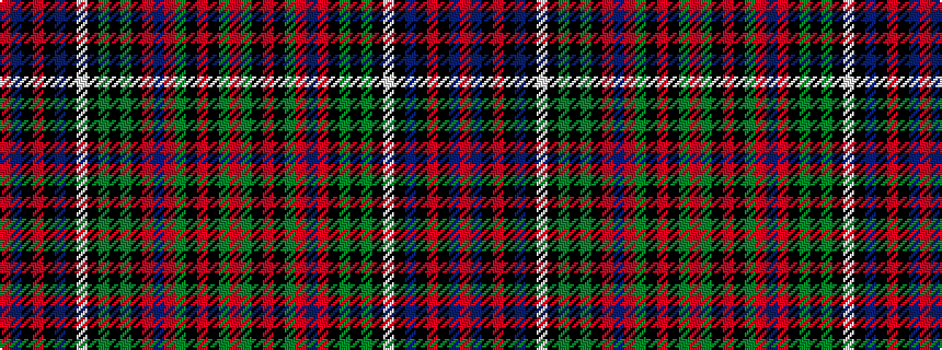 idealised woven sample of pattern RBKRKBKWKGKGKRBRGKRKGR