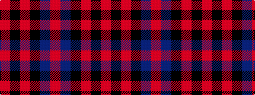 idealised woven sample of pattern RBKRKR