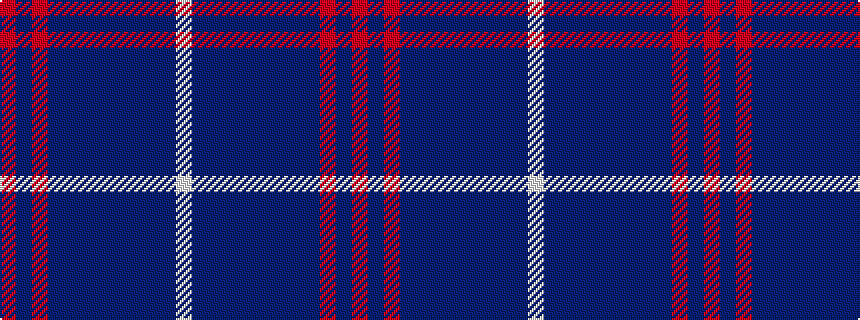 idealised woven sample of pattern RBRBBBBBBBBW